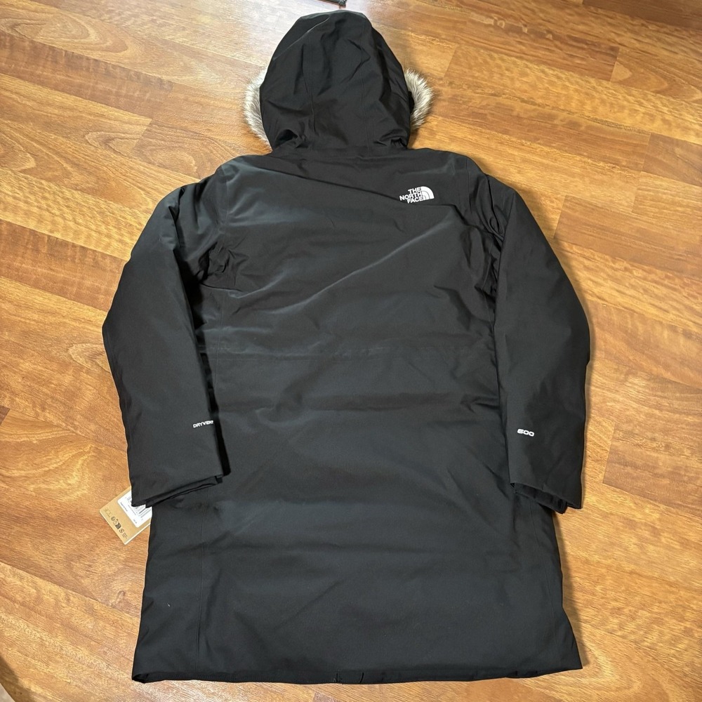 NWT The North Face Arctic Parka Coat Womens Medium Black DryVent Down Faux Fur - Picture 11 of 11
